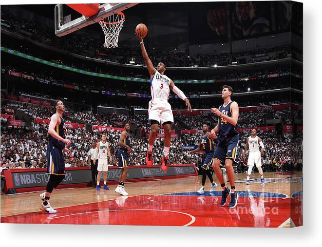 Playoffs Canvas Print featuring the photograph Chris Paul by Andrew D. Bernstein