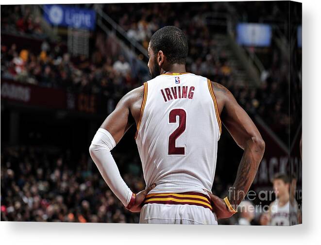 Kyrie Irving Canvas Print featuring the photograph Kyrie Irving #12 by David Liam Kyle