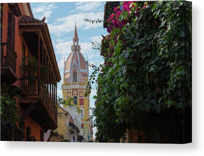 Cartagena Canvas Print featuring the photograph Cartagena Bolivar Colombia #13 by Tristan Quevilly