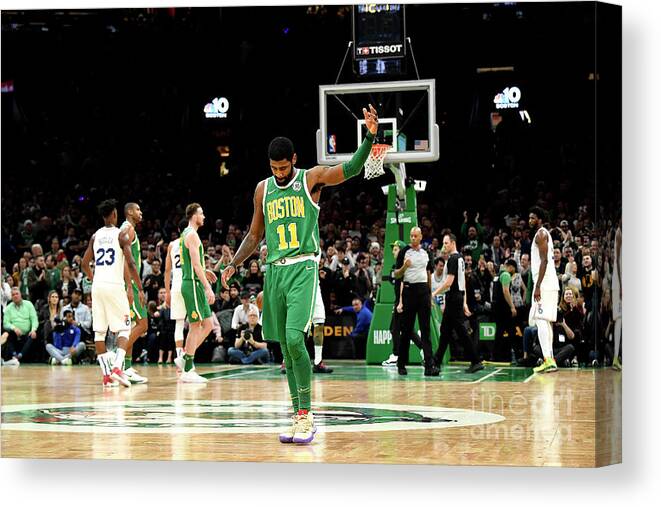 Kyrie Irving Canvas Print featuring the photograph Kyrie Irving by Brian Babineau