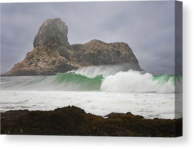  Canvas Print featuring the photograph San Simeon #13 by Lars Mikkelsen