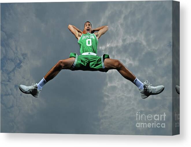 Jayson Tatum Canvas Print featuring the photograph Jayson Tatum #15 by Jesse D. Garrabrant