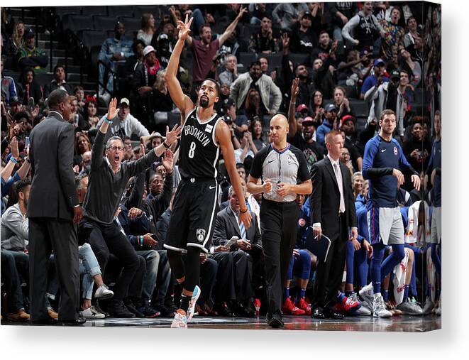 Spencer Dinwiddie Canvas Print featuring the photograph Spencer Dinwiddie by Nathaniel S. Butler