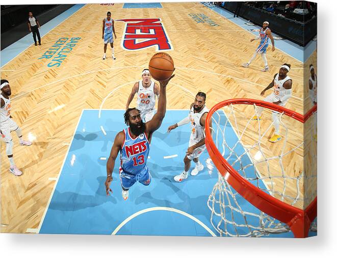 James Harden Canvas Print featuring the photograph James Harden #16 by Nathaniel S. Butler