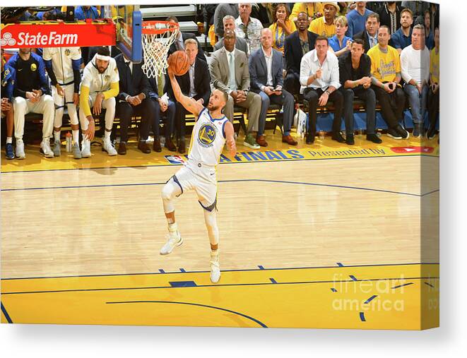 Playoffs Canvas Print featuring the photograph Stephen Curry by Jesse D. Garrabrant