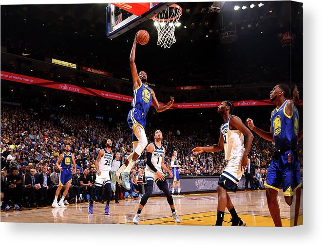 Kevin Durant Canvas Print featuring the photograph Kevin Durant #17 by Noah Graham