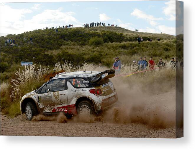 People Canvas Print featuring the photograph FIA World Rally Championship Argentina - Day Two #18 by Massimo Bettiol