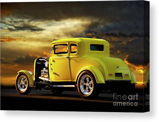 1931 Ford Coupe Canvas Print featuring the photograph 1931 Ford Model A Coupe by Dave Koontz