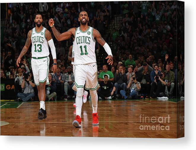 Kyrie Irving Canvas Print featuring the photograph Kyrie Irving #19 by Brian Babineau