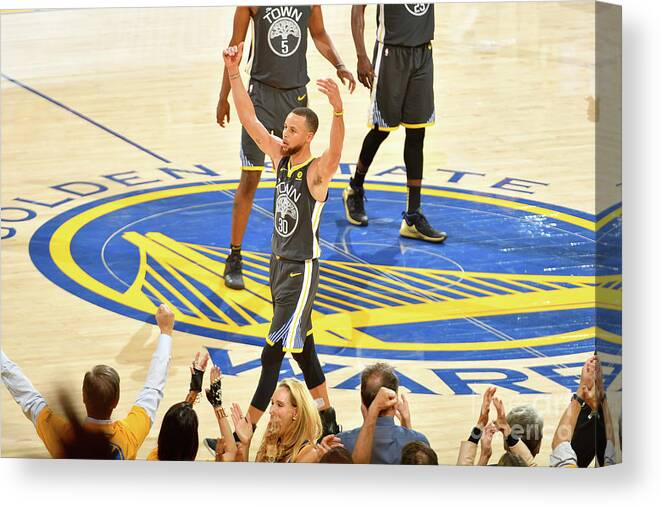 Stephen Curry Canvas Print featuring the photograph Stephen Curry #19 by Jesse D. Garrabrant