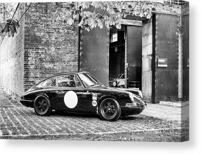 1965 Canvas Print featuring the photograph 1965 Porsche 911 SWB Competition Car by Tim Gainey