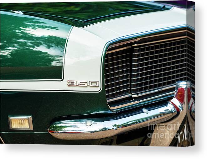 Camaro Canvas Print featuring the photograph 1968 Camaro SS Abstract by Tim Gainey
