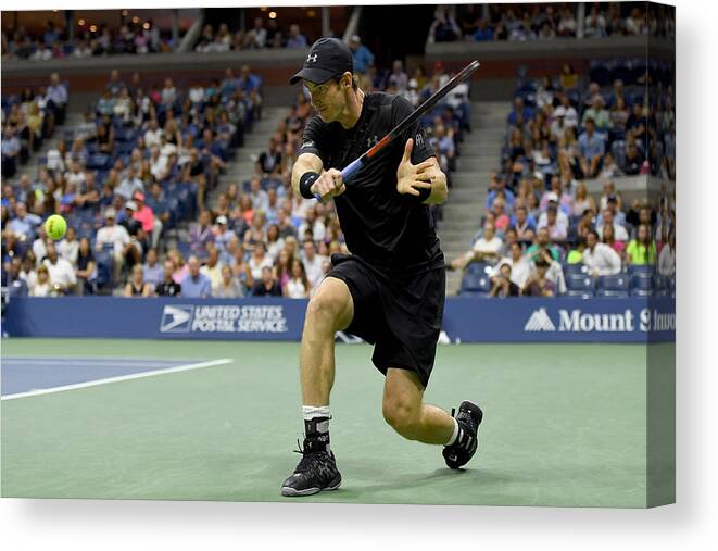 Bulgaria Canvas Print featuring the photograph 2016 US Open - Day 8 by Mike Hewitt