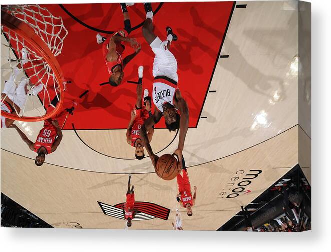 Nba Pro Basketball Canvas Print featuring the photograph Al-farouq Aminu by Cameron Browne