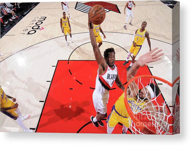 Nba Pro Basketball Canvas Print featuring the photograph Al-farouq Aminu by Sam Forencich