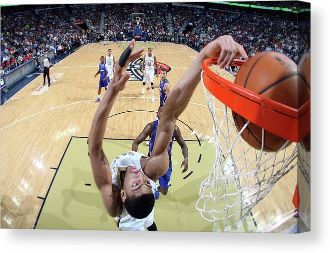 Anthony Davis Canvas Print featuring the photograph Anthony Davis #2 by Layne Murdoch