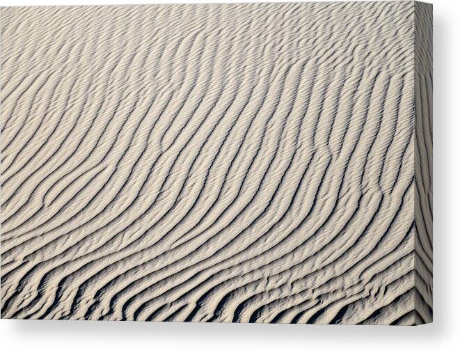 Sand Canvas Print featuring the photograph Background of sand dunes by Mikhail Kokhanchikov