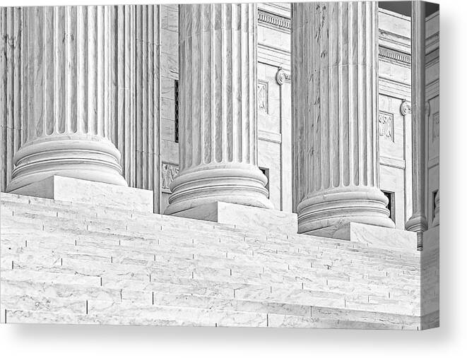 Scotus Canvas Print featuring the photograph Columns SCOTUS III #2 by Susan Candelario