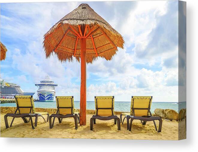 Costa Maya Mexico Canvas Print featuring the photograph Costa Maya Mexico #2 by Paul James Bannerman