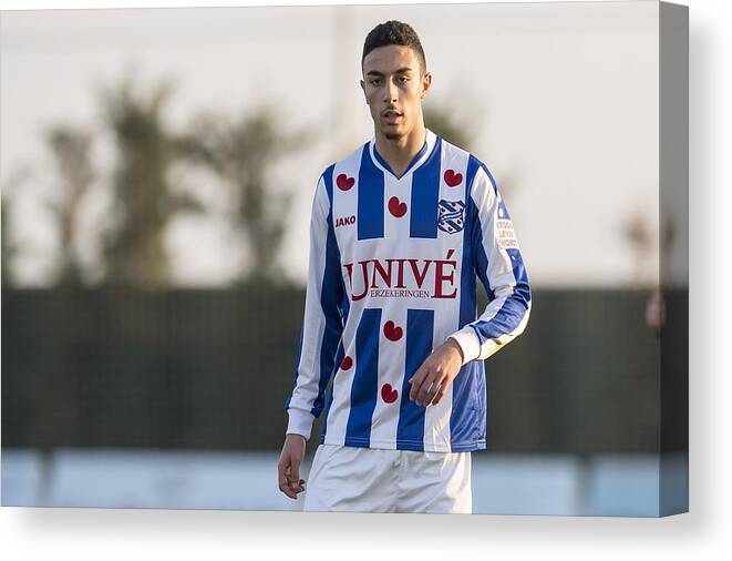 Netherlands Canvas Print featuring the photograph International Friendly - SC Heerenveen v Sint Truiden #2 by VI-Images