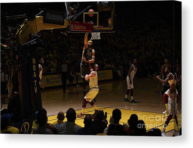 Javale Mcgee Canvas Print featuring the photograph Javale Mcgee by Garrett Ellwood