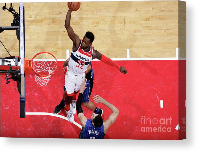 Nba Pro Basketball Canvas Print featuring the photograph Jeff Green by Ned Dishman