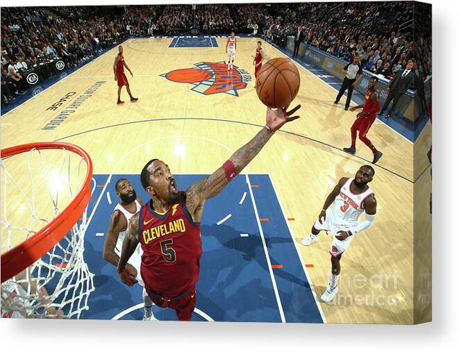 Nba Pro Basketball Canvas Print featuring the photograph J.r. Smith by Nathaniel S. Butler