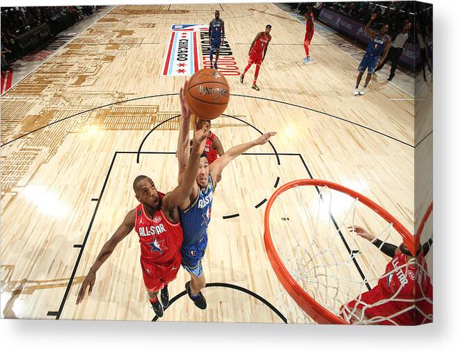 Nba Pro Basketball Canvas Print featuring the photograph Khris Middleton by Nathaniel S. Butler