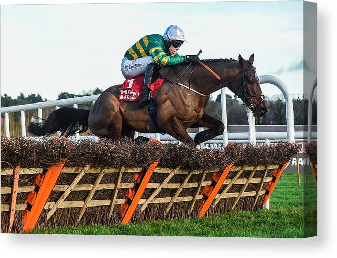 Dublin Canvas Print featuring the photograph Leopardstown Christmas Festival - Day 1 #2 by Matt Browne