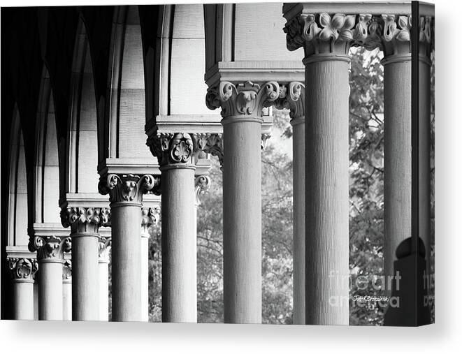 Harvard Canvas Print featuring the photograph Memorial Hall at Harvard University by University Icons