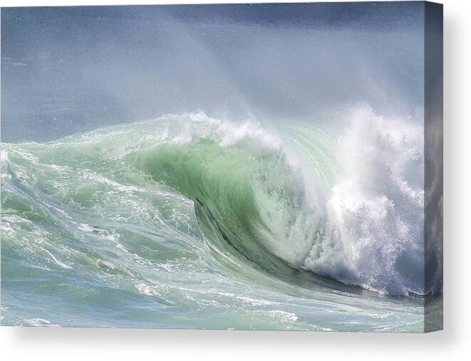 Risk Canvas Print featuring the photograph Ocean Wave #2 by Trubavin