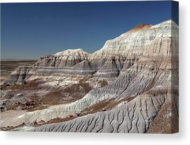 Petrified Forest National Park Canvas Print featuring the photograph Painted Desert - Petrified Forest National Park by Richard Krebs