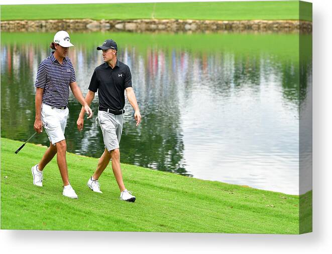 North Carolina Canvas Print featuring the photograph PGA Championship - Preview Day 3 #2 by Stuart Franklin