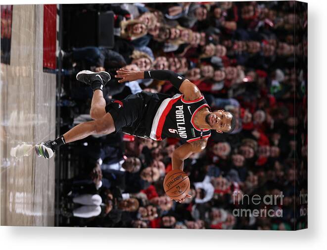 Rodney Hood Canvas Print featuring the photograph Rodney Hood #2 by Sam Forencich