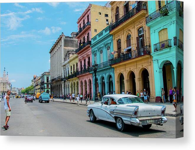 Cuba Canvas Print featuring the photograph Street photo, Havana. Cuba #2 by Lie Yim