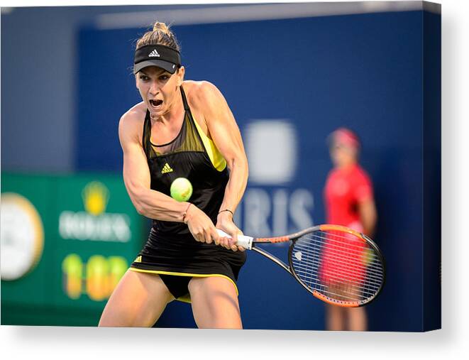 International Match Canvas Print featuring the photograph TENNIS: AUG 09 WTA Rogers Cup #2 by Icon Sportswire