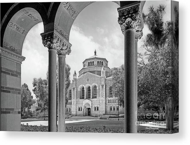 Ucla Canvas Print featuring the photograph University of California Los Angeles Powell Library by University Icons