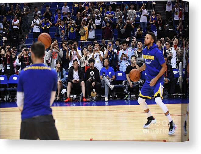 Event Canvas Print featuring the photograph Stephen Curry by Noah Graham