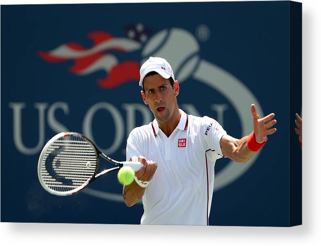 Tennis Canvas Print featuring the photograph 2014 US Open - Day 13 by Matthew Stockman