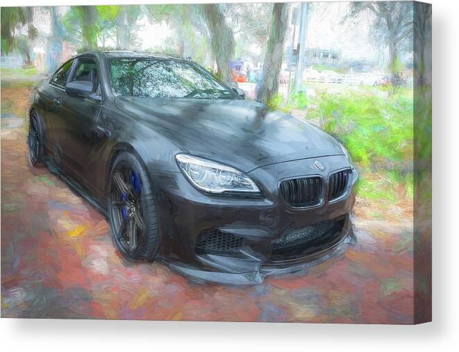 2017 Bmw M6 Competition Coupe Canvas Print featuring the photograph 2017 BMW M6 Competition Coupe X119 by Rich Franco