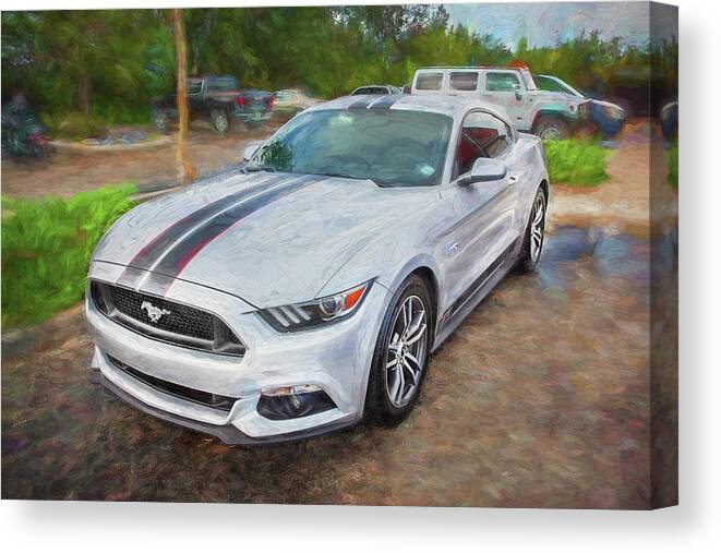 2017 Ford Mustang Gt 5.0 Canvas Print featuring the photograph 2017 Ford Mustang GT 5.0 X221 by Rich Franco