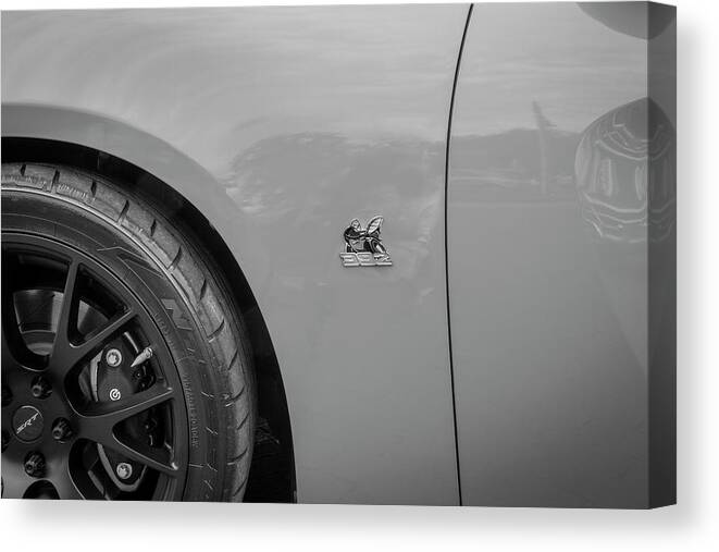 2019 Dodge Charger Scatpack Wide Body 392 6.4 L X100 485hp Canvas Print featuring the photograph 2019 Dodge Charger Scatpack Wide body 392 X100 #2019 by Rich Franco