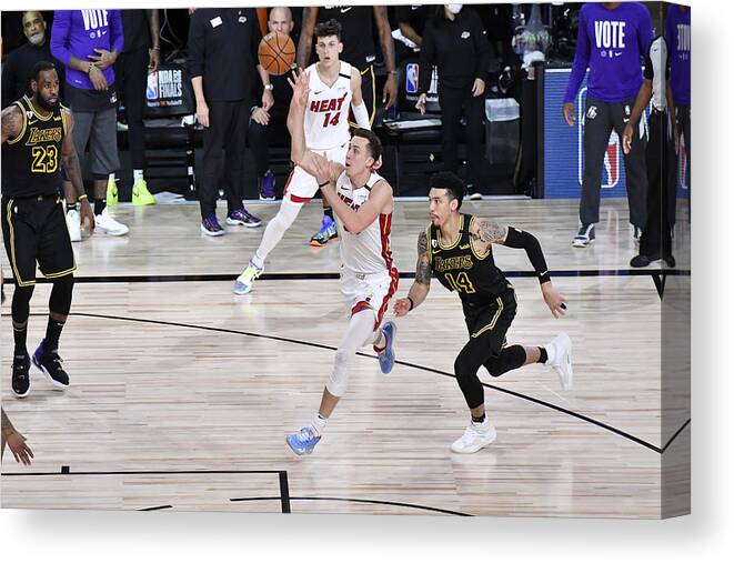 Playoffs Canvas Print featuring the photograph 2020 NBA Finals - Miami Heat v Los Angeles Lakers by Fernando Medina