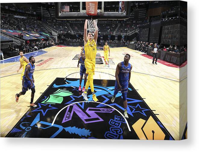 Nikola Jokic Canvas Print featuring the photograph 2021 70th NBA All-Star Game by Nathaniel S. Butler