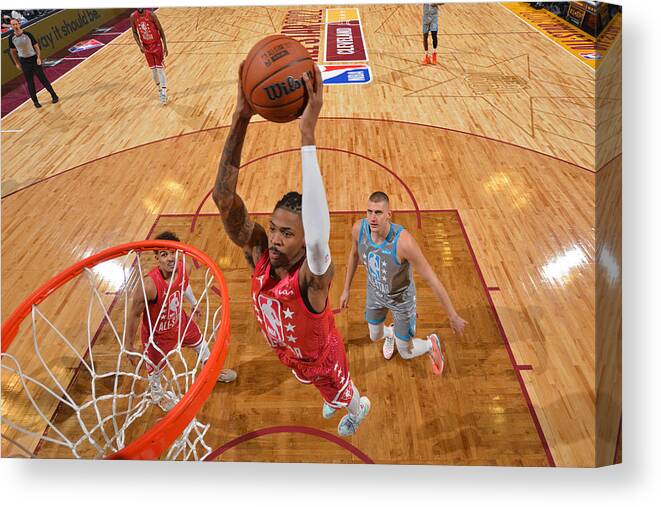 Sports Ball Canvas Print featuring the photograph 2022 NBA All-Star Game by Jesse D. Garrabrant