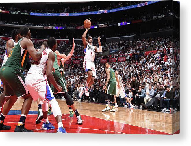 Chris Paul Canvas Print featuring the photograph Chris Paul #21 by Andrew D. Bernstein