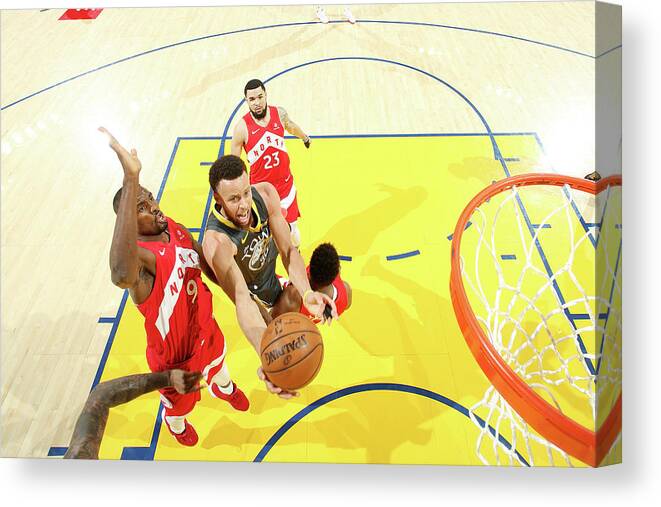Stephen Curry Canvas Print featuring the photograph Stephen Curry #21 by Nathaniel S. Butler