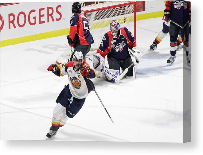 Erie Otters Canvas Print featuring the photograph 2017 Memorial Cup - Championship #22 by Dennis Pajot