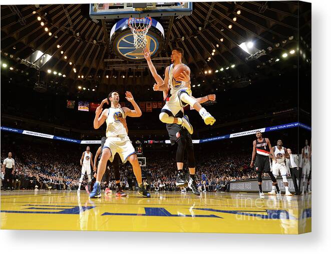 Stephen Curry Canvas Print featuring the photograph Stephen Curry #22 by Noah Graham