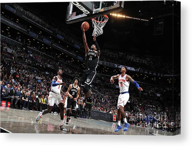 Kyrie Irving Canvas Print featuring the photograph Kyrie Irving #26 by Nathaniel S. Butler